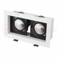 Светильник CL-KARDAN-S180x102-2x9W Day (WH-BK, 38 deg) (ARL, IP20 Металл, 3 года) Светильник CL-KARDAN-S180x102-2x9W Day (WH-BK, 38 deg) (ARL, IP20 Металл, 3 года)