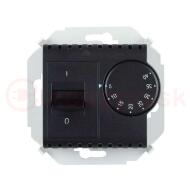 Simon15 Регулятор для теплого пола 16А 230В графит Simon15 Регулятор для теплого пола 16А 230В графит