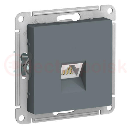 Розетка ATLASDESIGN компьютерная RJ45 механизм грифель Розетка ATLASDESIGN компьютерная RJ45 механизм грифель