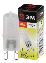 Лампа галогенная G9-JCD-40-230V-FR ЭРА (галоген, капсула мат., 40Вт, нейтр, G9) Лампа галогенная G9-JCD-40-230V-FR ЭРА (галоген, капсула мат., 40Вт, нейтр, G9)