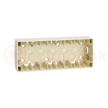 Коробка наружной установки на 3 поста 89х229х37 mm S82 слоновая кость