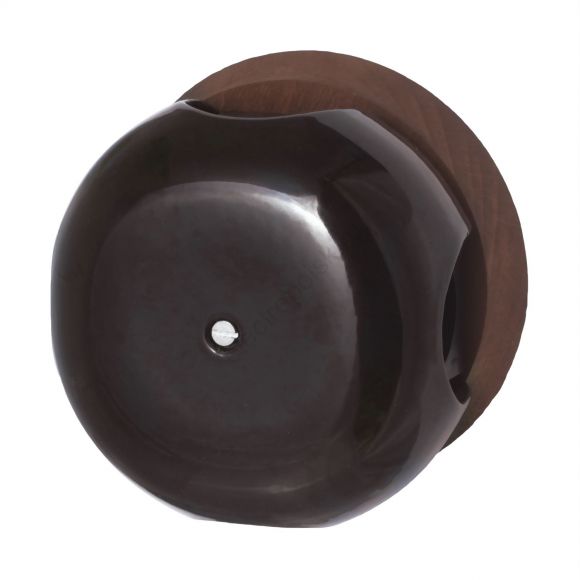 Коробка распределительная 1 86мм Фаберже, керамика, цвет коричневый с кабельными вводами (B2-521-020/18-K)