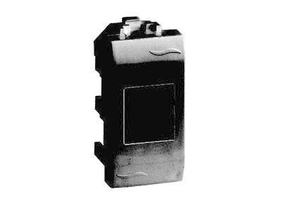 Розетка компьютерная RJ45 категория 5е экранированная 1 разъем Brava черная