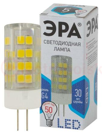 Лампы СВЕТОДИОДНЫЕ СТАНДАРТ LED JC-5W-220V-CER-840-G4 ЭРА (диод, капсула, 5Вт, нейтр, G4) Лампы СВЕТОДИОДНЫЕ СТАНДАРТ LED JC-5W-220V-CER-840-G4 ЭРА (диод, капсула, 5Вт, нейтр, G4)