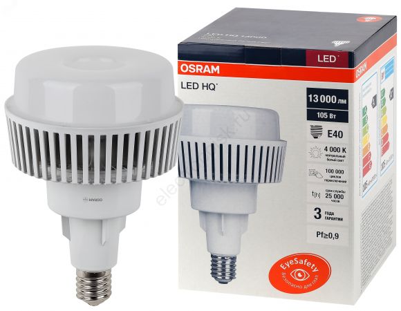 Лампа светодиодная LED HQ 160Вт E40  (замена 400Вт) холодный белый OSRAM (4058075576759)