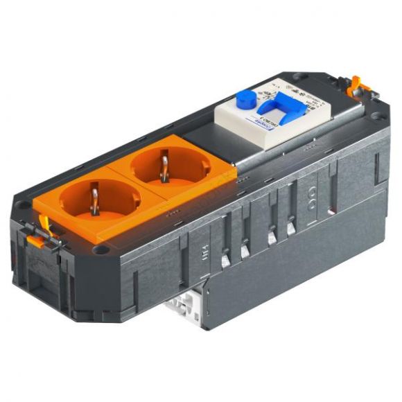 Коробка с 2 розетками, оранжевые, ConnectWINSTA (7404698)