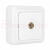 Розетка телевизионная TV Олимп наружная белая