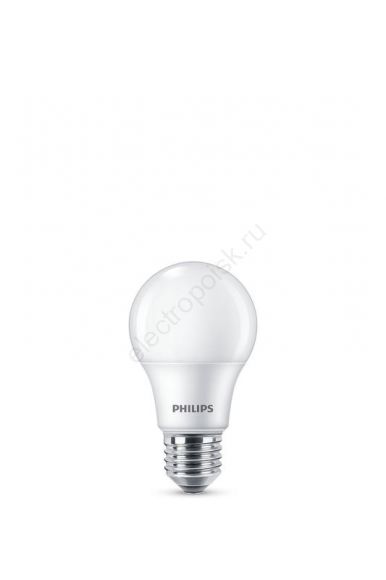 Лампа светодиодная LED A60 9 Вт 720 Лм 6500 К E27 К 220-240 В IP20 Ra 80-89 (класс 1В) EcohomeLED PHILIPS