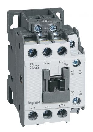 Контактор CTX3 22 3P 9A 1но1нз ~380В