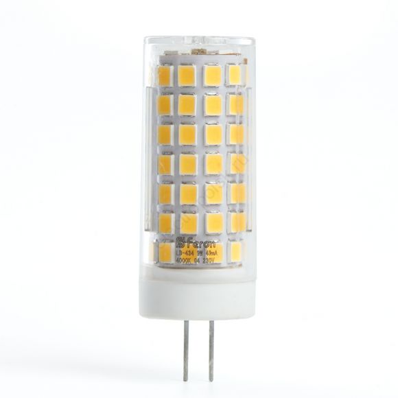 Лампа светодиодная LED 9вт 230в G4 теплый капсульная (38143)
