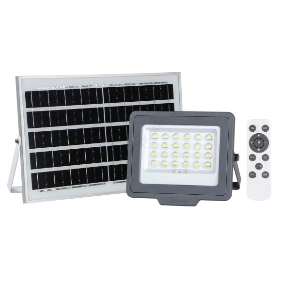 Прожектор светодиодный LED ДО-50Вт 6500К 480 Лм IP65 с солнечной панелью Jazzway (5044395)