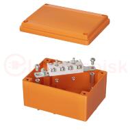 Коробка пластиковая FS с гладкими стенками и клеммниками IP56 150х110х70мм 4р 450V 32A 10мм.кв нержавеющий контакт Коробка пластиковая FS с гладкими стенками и клеммниками IP56 150х110х70мм 4р 450V 32A 10мм.кв нержавеющий контакт