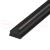 Шинопровод для трековых светильников 3м черный (в наборе токовод заглушка крепление)