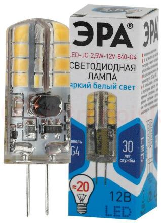 Лампа светодиодная LED 2.5Вт JC 4000К G4 нейтральный капсула 12V Лампа светодиодная LED 2.5Вт JC 4000К G4 нейтральный капсула 12V
