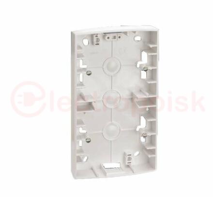 Коробка наружной установки на 2 поста,  89х158х37 mm, S82, белый