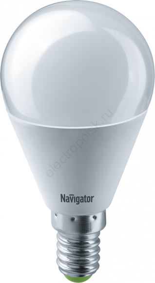 Лампа светодиодная LED 8.5вт Е14 белый шар (20458)