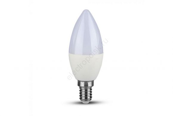 Лампа LED 6.5Вт 220В Е14 D37х99 теплый свеча 460лм (LkecLED6.5wCNE1430)