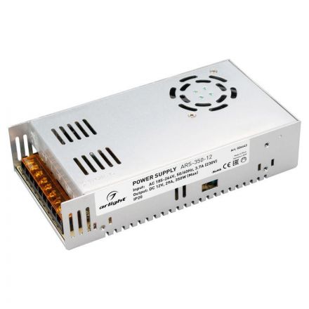 Блок питания ARS-350-12 (12V, 29A, 350W) (ARL, IP20 Сетка, 2 года)