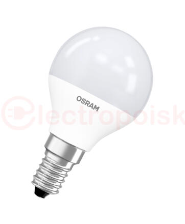 Лампа светодиодная LED Star Шарообразная 5Вт (замена 40Вт), 470Лм, 2700К, цоколь E14 OSRAM