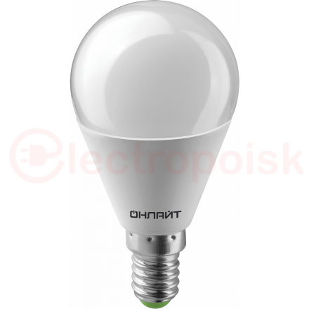 Лампа светодиодная LED 6вт E14 белый матовый шар