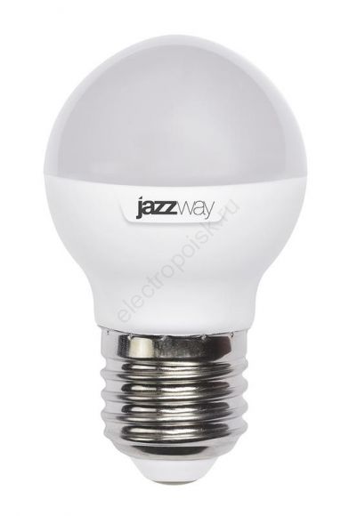 Лампа светодиодная LED 9w E27 4000K шар Jazzway (5019126)