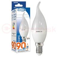 Лампа светодиодная LED 10w 6500К, E14, 900Лм, матовая свеча на ветру IONICH Лампа светодиодная LED 10w 6500К, E14, 900Лм, матовая свеча на ветру IONICH