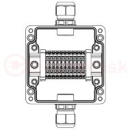 Взрывозащищенная клеммная коробка из полиэстера TBE-P-03-(10xCBC.4)-1xPACMP(A)-1xPACMP(C)1Ex e IIC Т5 Gb / Ex tb IIIC T95°C Db IP66 Взрывозащищенная клеммная коробка из полиэстера TBE-P-03-(10xCBC.4)-1xPACMP(A)-1xPACMP(C)1Ex e IIC Т5 Gb / Ex tb IIIC T95°C Db IP66