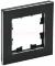 BRITE Рамка 1-мест. РУ-1-1-БрЧ металл черн.
