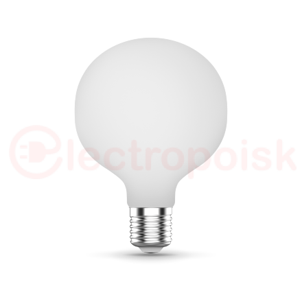 Лампа светодиодная филаментная LED 10 Вт 1070 лм 3000К AC185-265В E27 шар G95 теплая матовая колба Black Filament Gauss