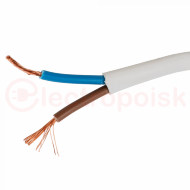 Провод силовой  ШВВП 2х0.75белый  ТРТС Провод силовой  ШВВП 2х0.75белый  ТРТС