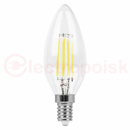 Лампа светодиодная LED 7вт Е14 теплый свеча FILAMENT диммируемая Лампа светодиодная LED 7вт Е14 теплый свеча FILAMENT диммируемая