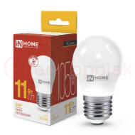 Лампа светодиодная LED-ШАР-VC 11Вт 230В Е27 3000К 1050Лм IN HOME Лампа светодиодная LED-ШАР-VC 11Вт 230В Е27 3000К 1050Лм IN HOME