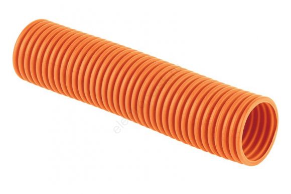 Труба гофр. 50мм ПП (оранжевая) с зондом легкая