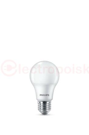 Лампа светодиодная LED A60 9 Вт 720 Лм 4000 К E27 К 220-240 В IP20 Ra 80-89 (класс 1В) EcohomeLED PHILIPS