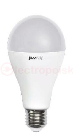 Лампа светодиодная LED 30вт E27 холодный белый, груша jazzway