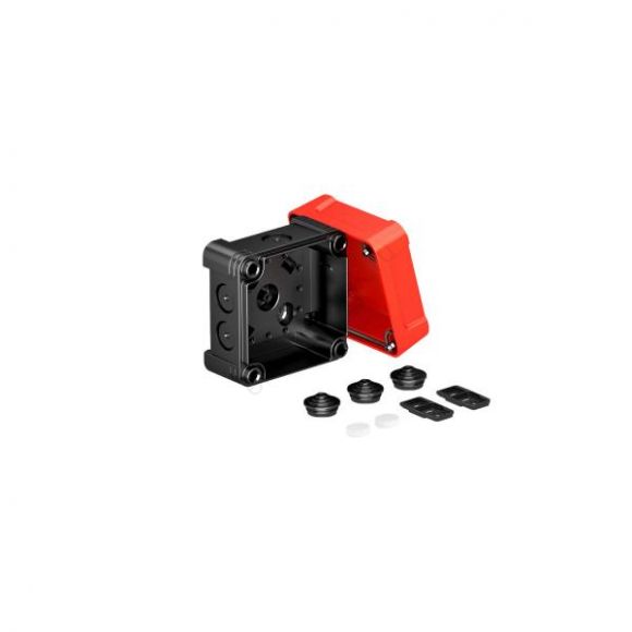 Распределительная коробка X02,, IP 67, 95х95х72 мм, черная с красной крышкой (2005144)