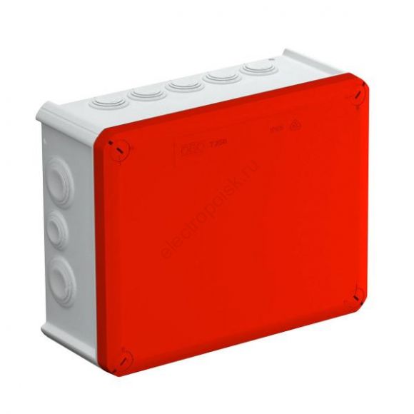 Коробка распределительная T250 240x190x95 красная крышка (2007657)