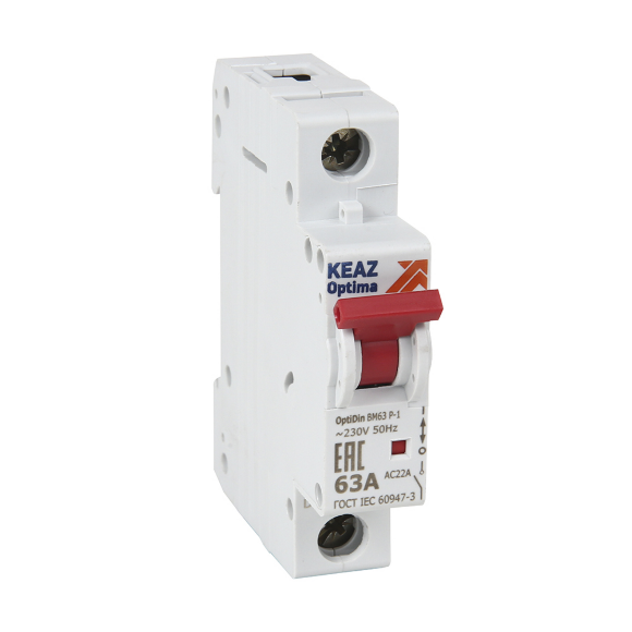 Выключатель нагрузки 1П 63А 400В OptiDin BM63P-163-УХЛ3 (ВМ63Р)