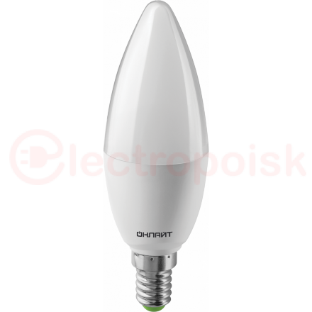 Лампа светодиодная LED 10вт Е14 теплый матовая свеча