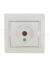 MIRA Розетка телевизионная ТV оконечная белая с вставкой