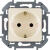 Розетка 2К+З со шторками немецкий стандарт 16 А 250 В~ INSPIRIA слоновая кость