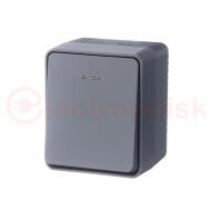 AtlasDesign Profi54 выключатель одноклавишный с подсветкой IP54 10 АХ, АНТРАЦИТ, Россия AtlasDesign Profi54 выключатель одноклавишный с подсветкой IP54 10 АХ, АНТРАЦИТ, Россия