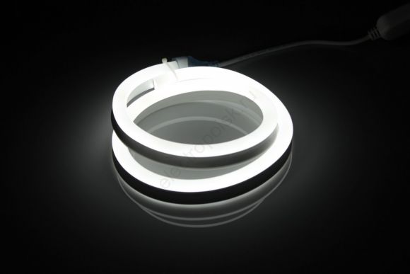 Гибкий неон профессиональный LED SMD 8х16 мм, белый, 120 LED/м, бухта 100 м
