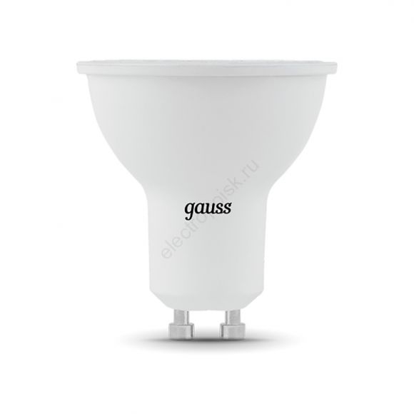 Лампа светодиодная LED 5 Вт 500 лм 3000К AC150-265В GU10 софит MR16 теплая  Black Gauss (101506105)