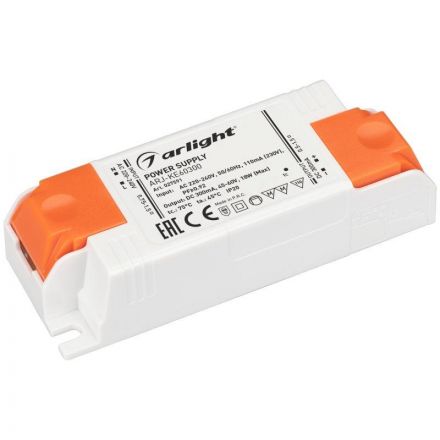 Блок питания ARJ-KE60300 (18W, 300mA, PFC) (ARL, IP20 Пластик, 5 лет)