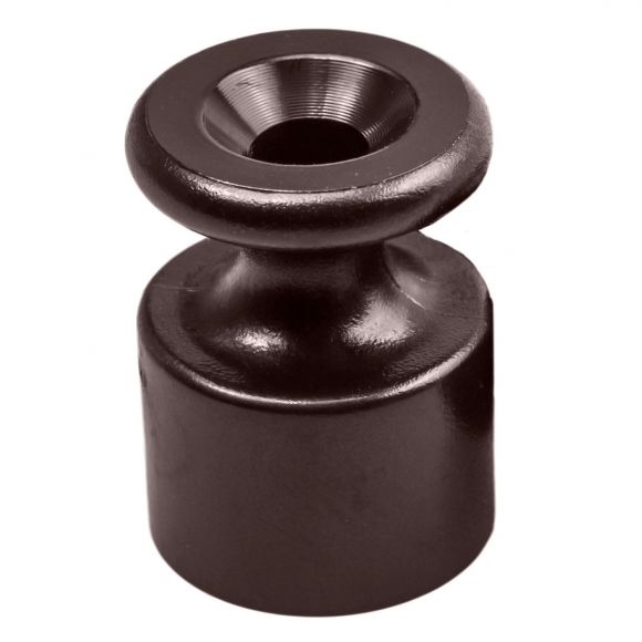 Изолятор для наружного монтажа, пластик, цвет коричневый (10 шт/уп) (B1-551-22-10)