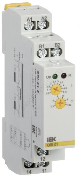 Реле тока ORI. 0,5-5 А. 24-240 В AC / 24 В DC