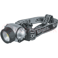 Фонарь светодиодный NPT-H14-3AAA 1Вт COB LED 110лм 20м налобный пластик Фонарь светодиодный NPT-H14-3AAA 1Вт COB LED 110лм 20м налобный пластик