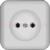 ПРИМА Розетка наружный белый