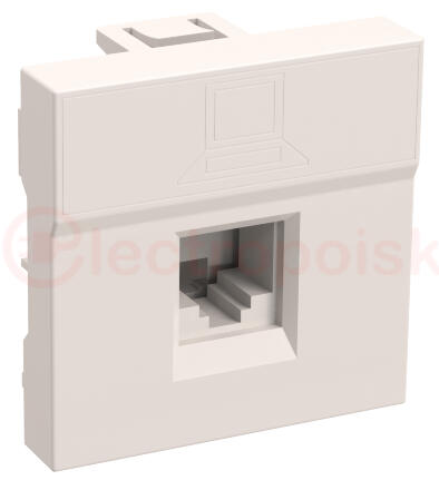 Розетка компьютерная RJ45 UTP категория 5e 2 модуля